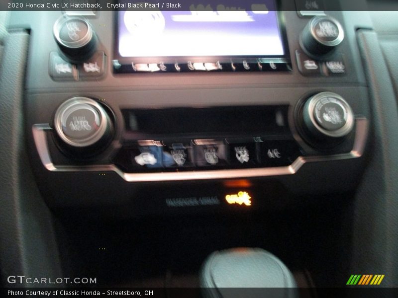Crystal Black Pearl / Black 2020 Honda Civic LX Hatchback
