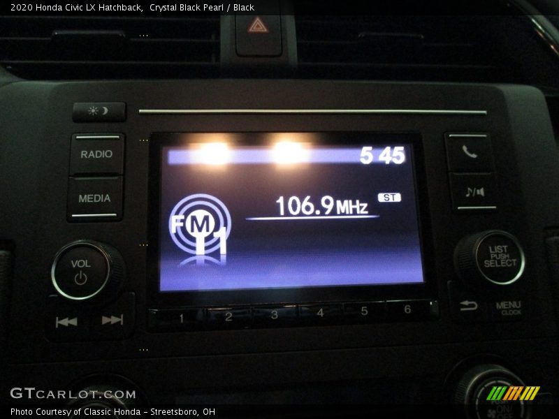 Crystal Black Pearl / Black 2020 Honda Civic LX Hatchback