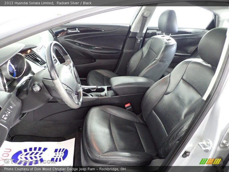 Radiant Silver / Black 2013 Hyundai Sonata Limited