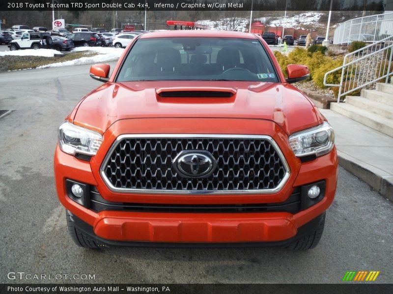 Inferno / Graphite w/Gun Metal 2018 Toyota Tacoma TRD Sport Double Cab 4x4