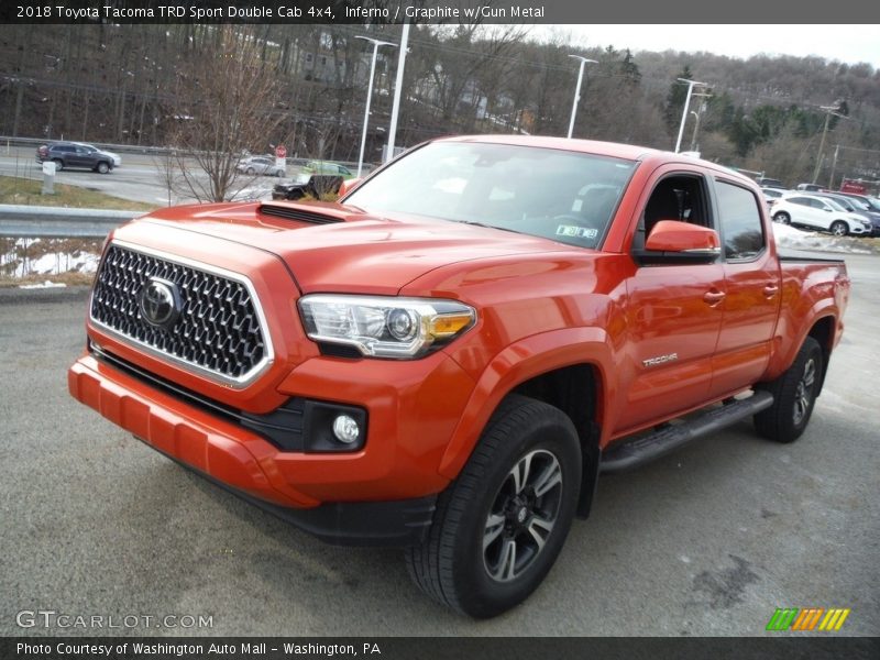 Inferno / Graphite w/Gun Metal 2018 Toyota Tacoma TRD Sport Double Cab 4x4