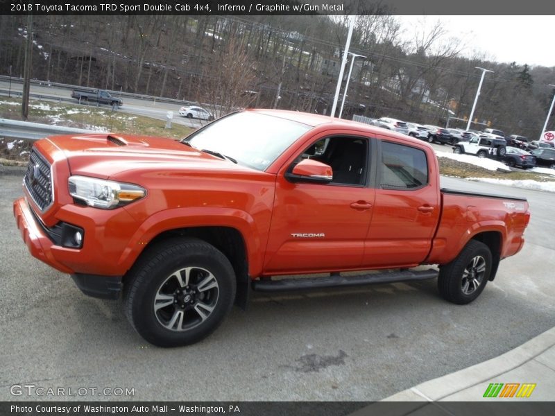 Inferno / Graphite w/Gun Metal 2018 Toyota Tacoma TRD Sport Double Cab 4x4