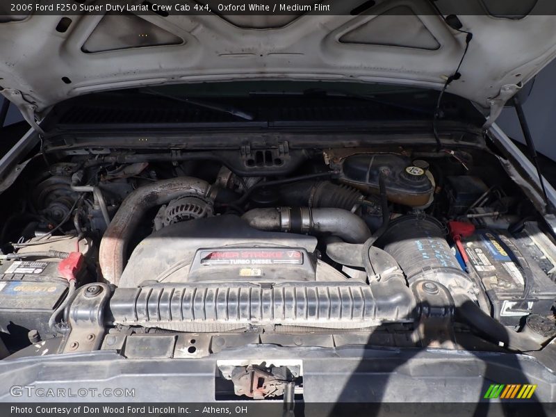 Oxford White / Medium Flint 2006 Ford F250 Super Duty Lariat Crew Cab 4x4