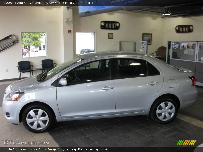 Silver Streak Mica / Dark Charcoal 2008 Toyota Yaris S Sedan