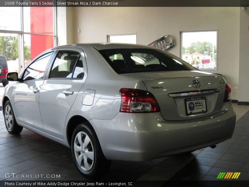 Silver Streak Mica / Dark Charcoal 2008 Toyota Yaris S Sedan