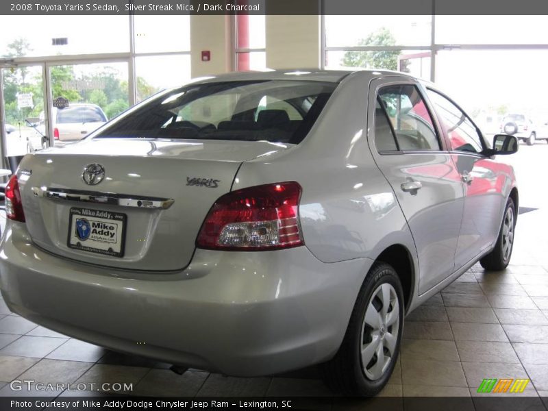 Silver Streak Mica / Dark Charcoal 2008 Toyota Yaris S Sedan