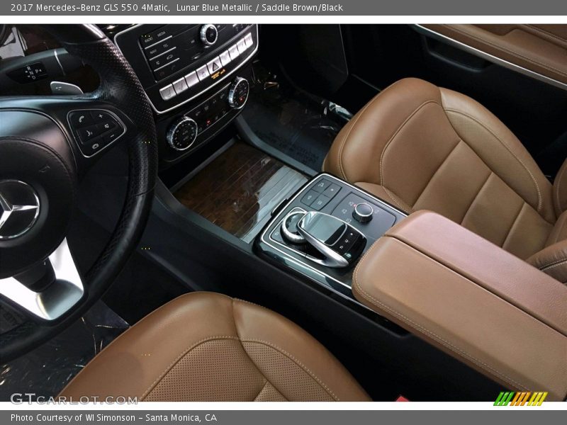Lunar Blue Metallic / Saddle Brown/Black 2017 Mercedes-Benz GLS 550 4Matic