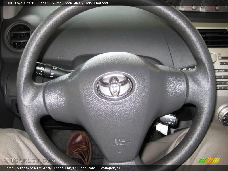 Silver Streak Mica / Dark Charcoal 2008 Toyota Yaris S Sedan