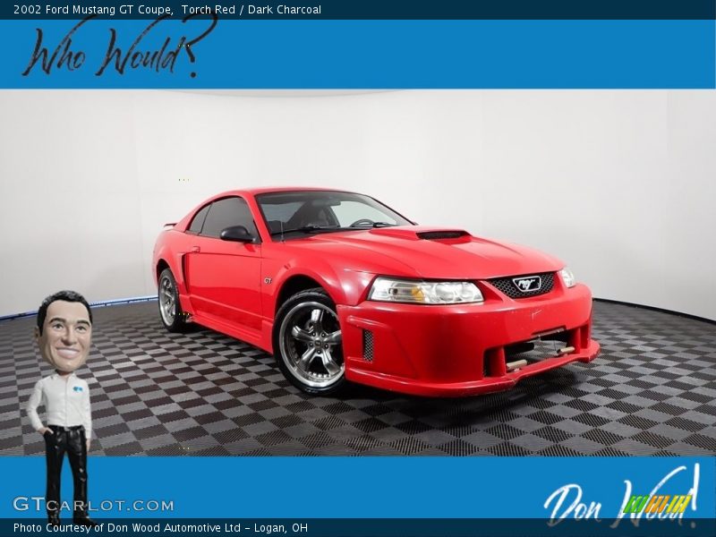 Torch Red / Dark Charcoal 2002 Ford Mustang GT Coupe