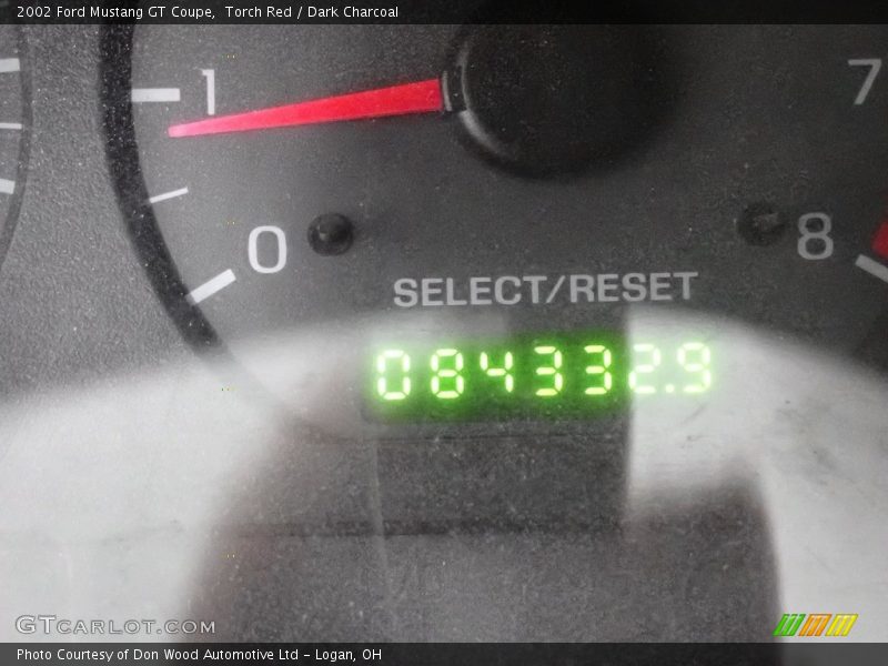 Torch Red / Dark Charcoal 2002 Ford Mustang GT Coupe