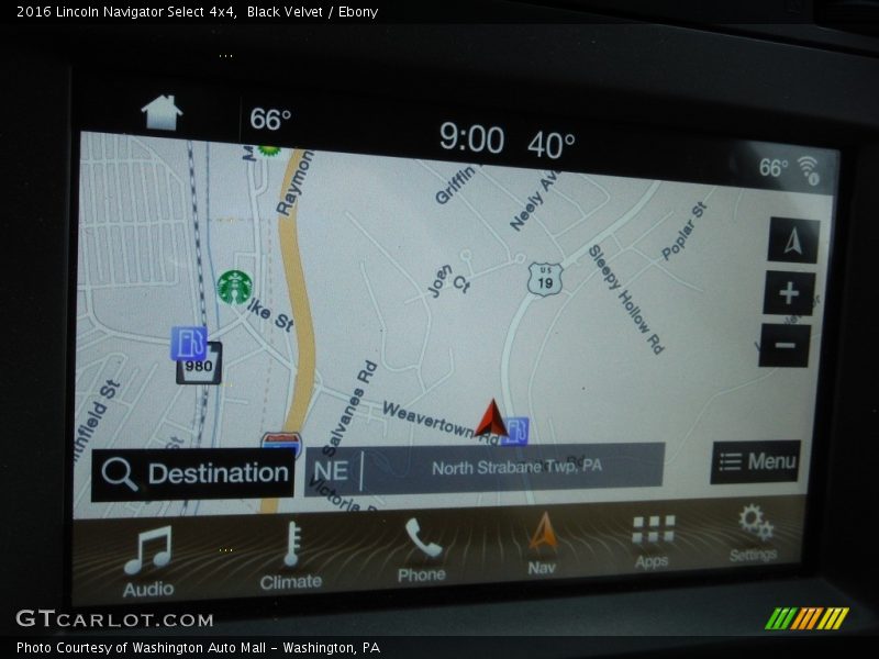 Navigation of 2016 Navigator Select 4x4