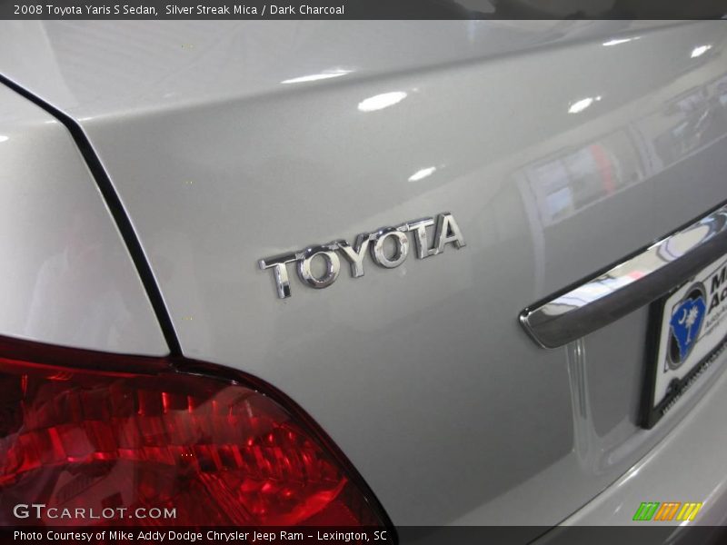 Silver Streak Mica / Dark Charcoal 2008 Toyota Yaris S Sedan