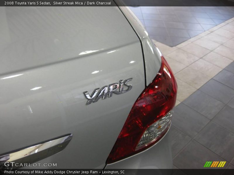 Silver Streak Mica / Dark Charcoal 2008 Toyota Yaris S Sedan