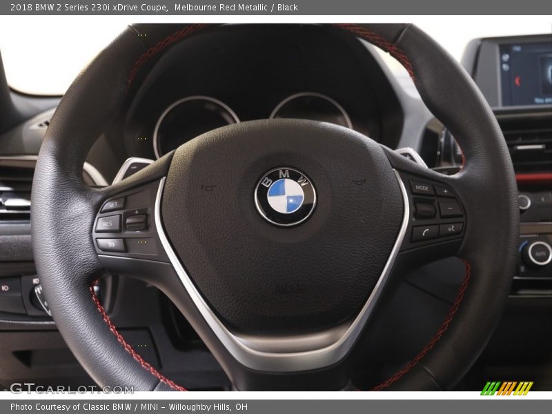 Melbourne Red Metallic / Black 2018 BMW 2 Series 230i xDrive Coupe