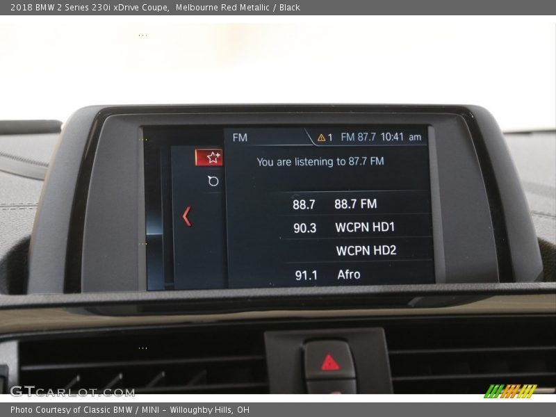 Melbourne Red Metallic / Black 2018 BMW 2 Series 230i xDrive Coupe