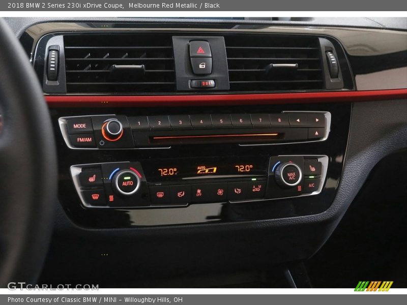 Melbourne Red Metallic / Black 2018 BMW 2 Series 230i xDrive Coupe