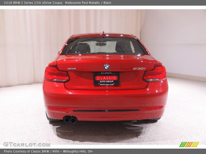 Melbourne Red Metallic / Black 2018 BMW 2 Series 230i xDrive Coupe