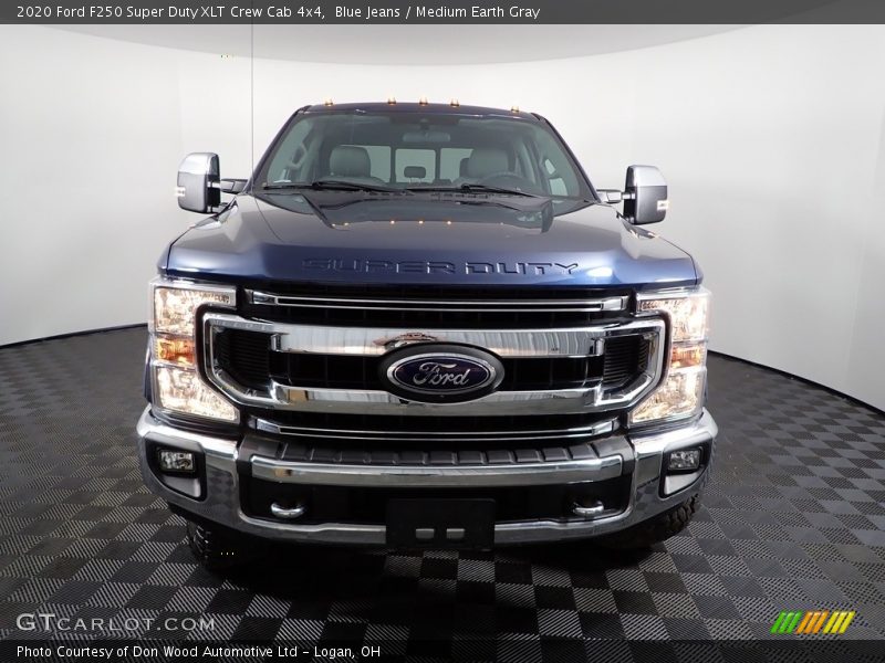 Blue Jeans / Medium Earth Gray 2020 Ford F250 Super Duty XLT Crew Cab 4x4