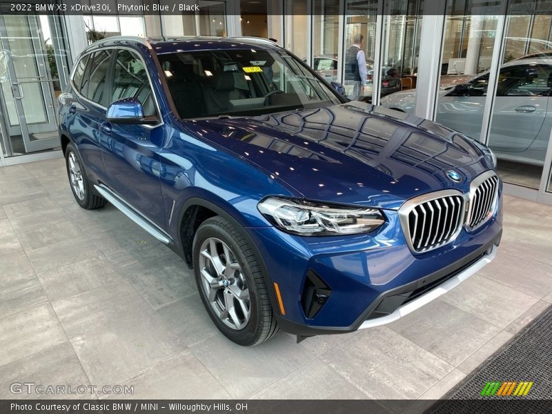 Phytonic Blue / Black 2022 BMW X3 xDrive30i