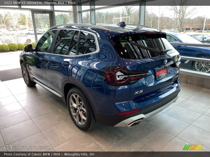 Phytonic Blue / Black 2022 BMW X3 xDrive30i