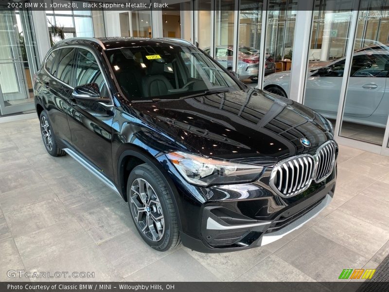 Black Sapphire Metallic / Black 2022 BMW X1 xDrive28i