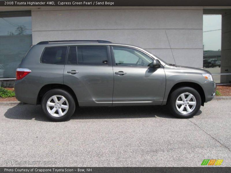 Cypress Green Pearl / Sand Beige 2008 Toyota Highlander 4WD
