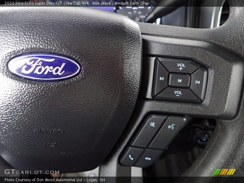 Blue Jeans / Medium Earth Gray 2020 Ford F250 Super Duty XLT Crew Cab 4x4