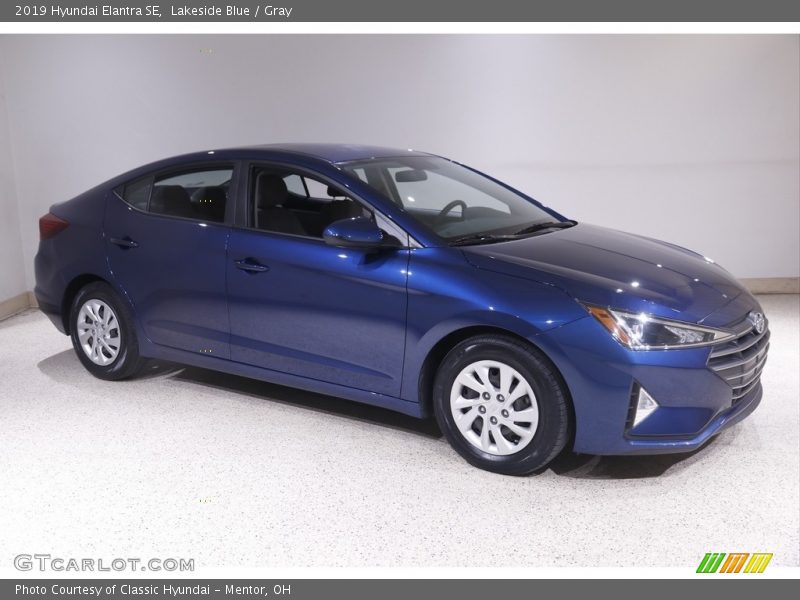 Lakeside Blue / Gray 2019 Hyundai Elantra SE