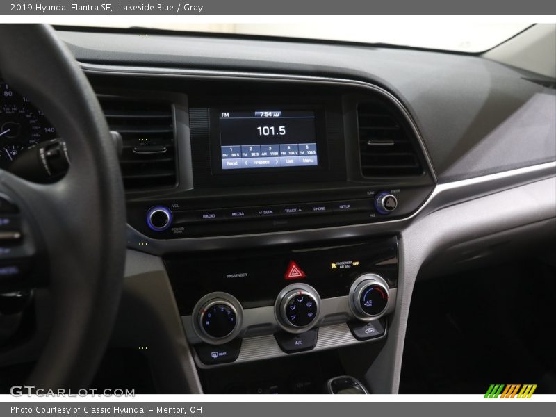 Lakeside Blue / Gray 2019 Hyundai Elantra SE