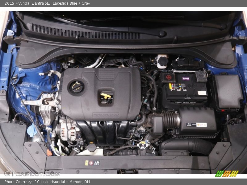 Lakeside Blue / Gray 2019 Hyundai Elantra SE