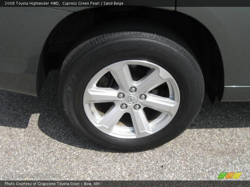 Cypress Green Pearl / Sand Beige 2008 Toyota Highlander 4WD
