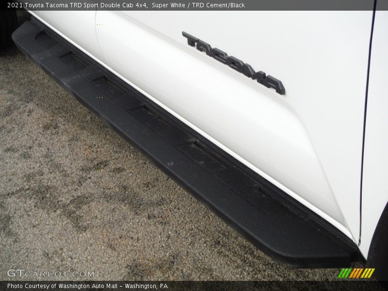 Super White / TRD Cement/Black 2021 Toyota Tacoma TRD Sport Double Cab 4x4