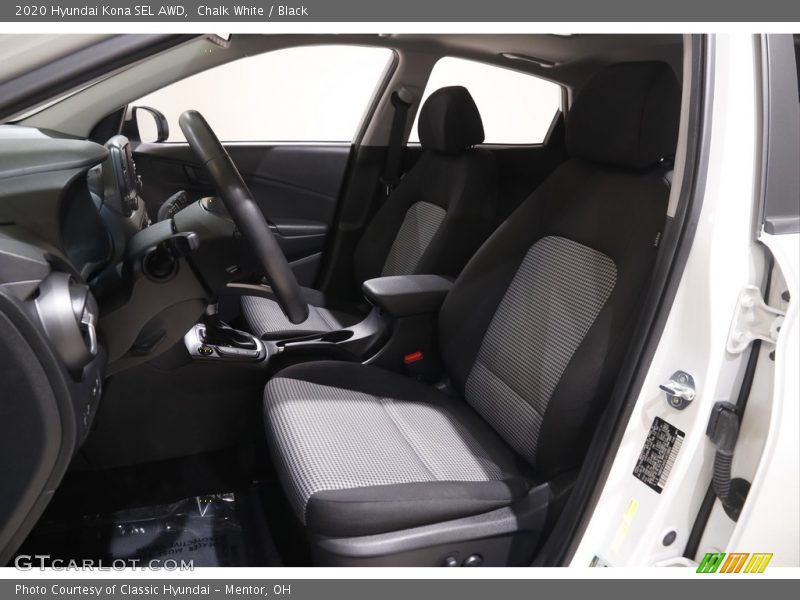 Chalk White / Black 2020 Hyundai Kona SEL AWD