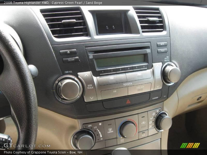 Cypress Green Pearl / Sand Beige 2008 Toyota Highlander 4WD