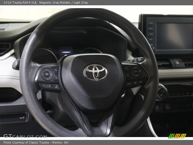 Magnetic Gray Metallic / Light Gray 2019 Toyota RAV4 XLE