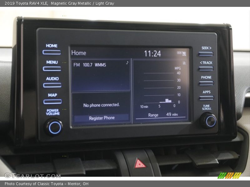 Magnetic Gray Metallic / Light Gray 2019 Toyota RAV4 XLE