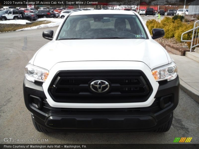 Super White / Cement 2020 Toyota Tacoma SR Access Cab 4x4