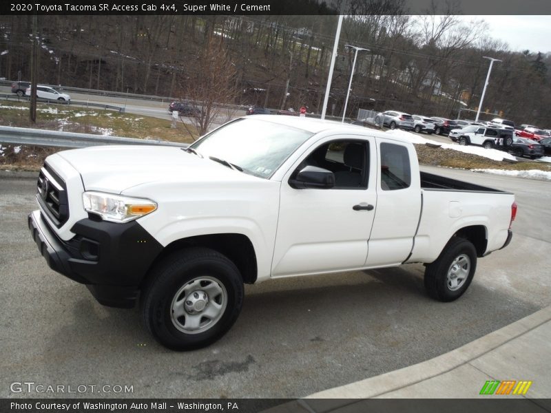 Super White / Cement 2020 Toyota Tacoma SR Access Cab 4x4