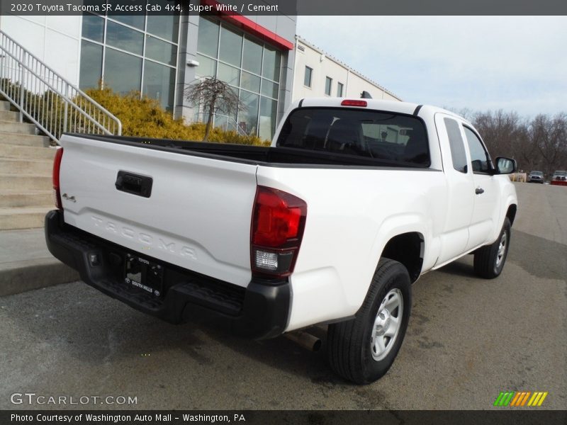 Super White / Cement 2020 Toyota Tacoma SR Access Cab 4x4