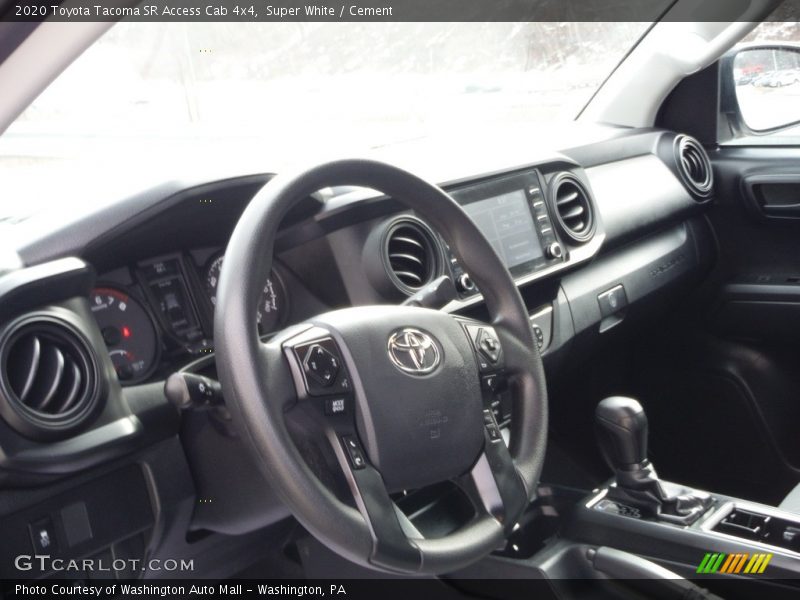 Super White / Cement 2020 Toyota Tacoma SR Access Cab 4x4