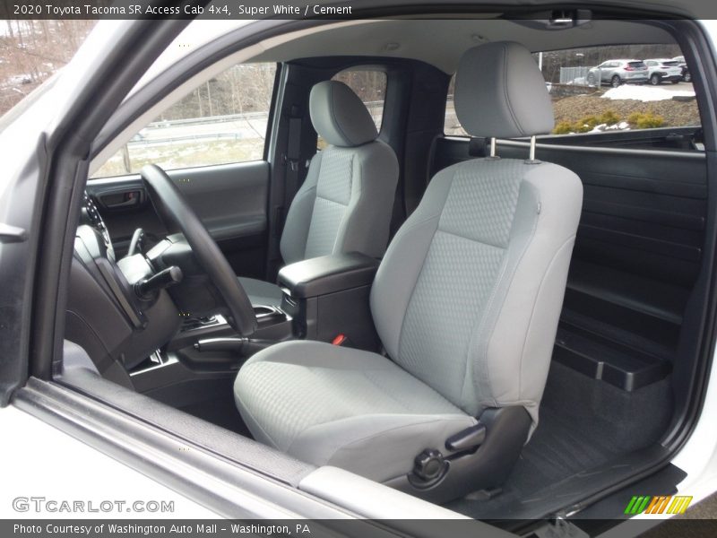 Front Seat of 2020 Tacoma SR Access Cab 4x4