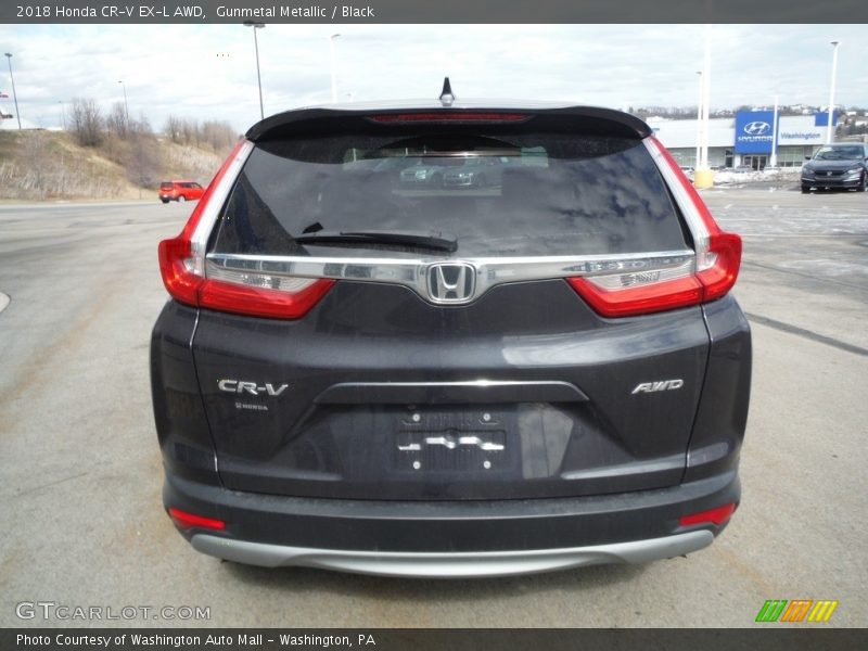 Gunmetal Metallic / Black 2018 Honda CR-V EX-L AWD