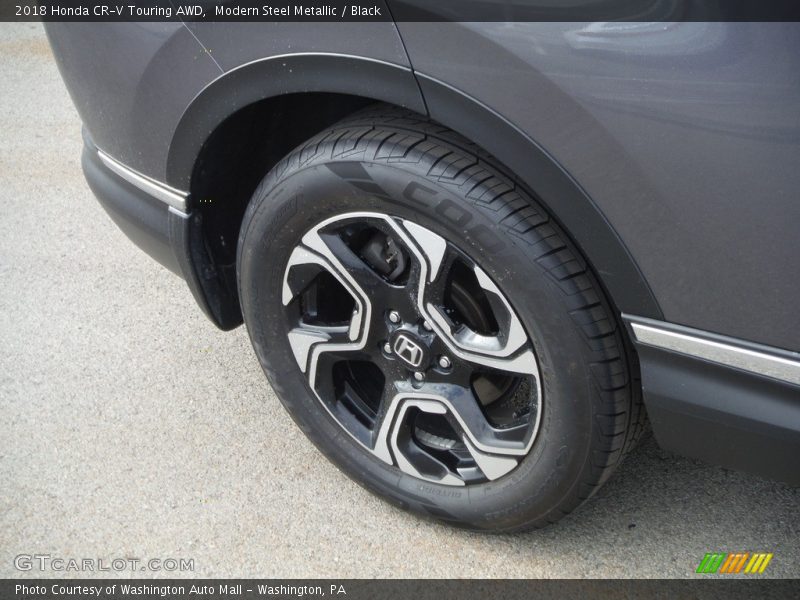Modern Steel Metallic / Black 2018 Honda CR-V Touring AWD
