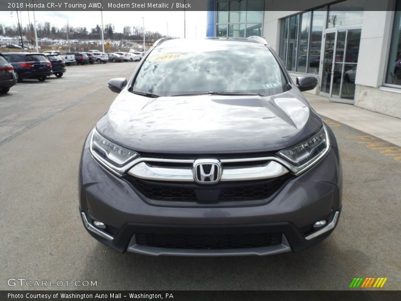 Modern Steel Metallic / Black 2018 Honda CR-V Touring AWD