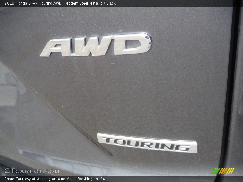 Modern Steel Metallic / Black 2018 Honda CR-V Touring AWD
