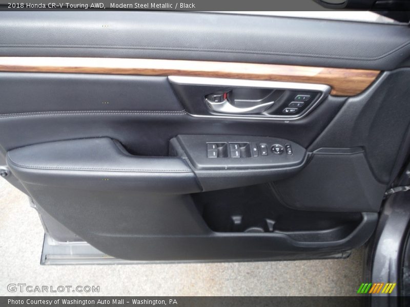 Modern Steel Metallic / Black 2018 Honda CR-V Touring AWD