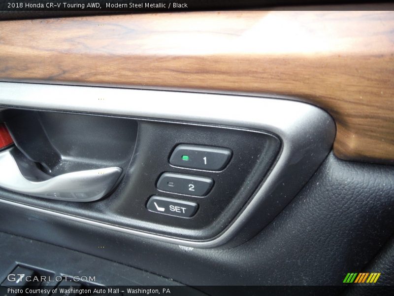 Modern Steel Metallic / Black 2018 Honda CR-V Touring AWD
