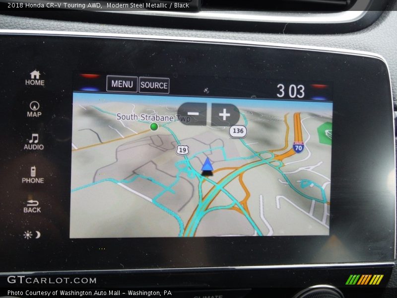 Modern Steel Metallic / Black 2018 Honda CR-V Touring AWD