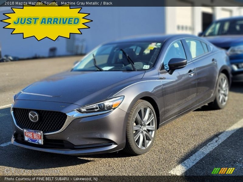 Machine Gray Metallic / Black 2018 Mazda Mazda6 Touring