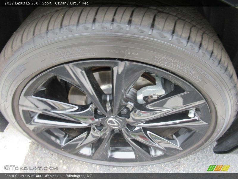 Caviar / Circuit Red 2022 Lexus ES 350 F Sport